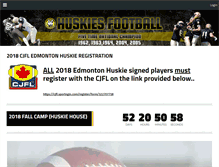 Tablet Screenshot of edmontonhuskies.com